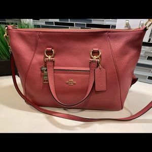 Mauve pink Coach Crossbody handbag
